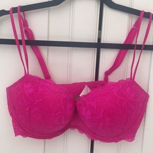 Sexy hot pink lace Victoria Secret PINK bra